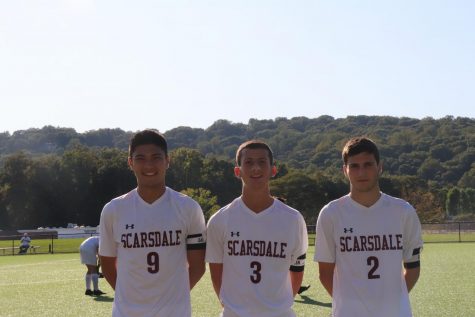 SHS Boys' Varsity Soccer Captains: Calvin Lee '20, Zach Medvinsky '20, and Ben Rubin '20