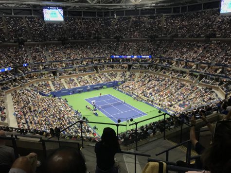 A view of the US Open at The Arthur Ashe Stadium