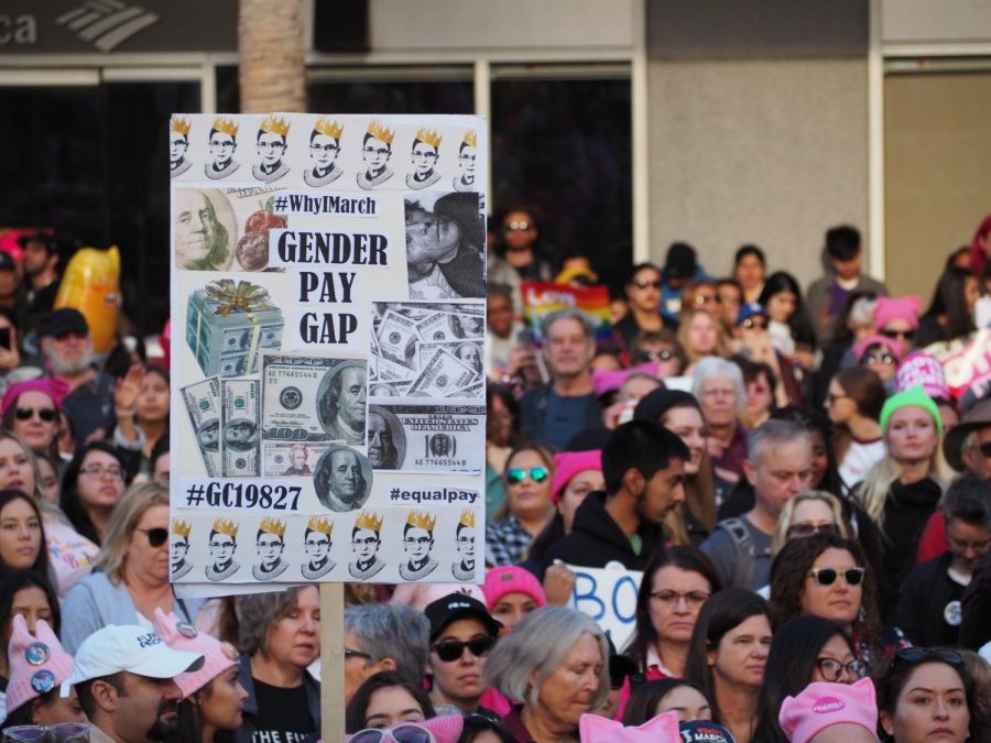 Marchers during Womens March LA 2019
