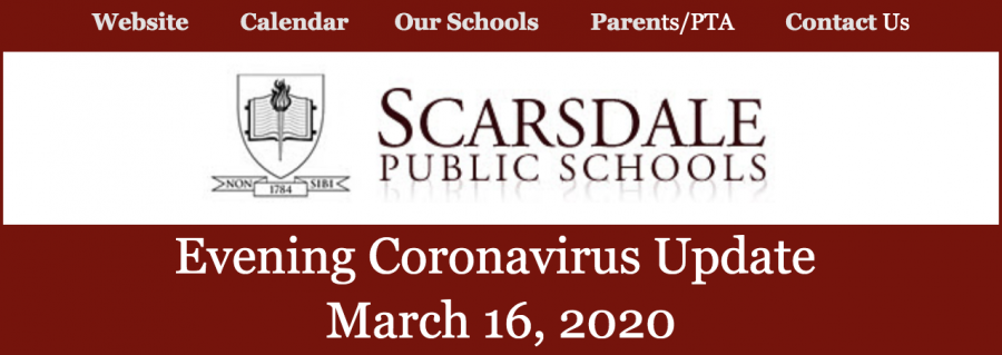 Scarsdale schools to close for two more weeks to curb the spread of Coronavirus.