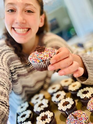 Alexandra Simon '23 makes baked goods for local businesses to thank them for staying open.