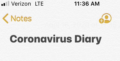 Our ancestors will need something to look back on when learning about COVID 19. Here is a diary of the thoughts of an average person living through the pandemic.