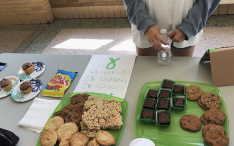 A snapshot of the Green Ribbon Club bakesale, pre coronavirus.