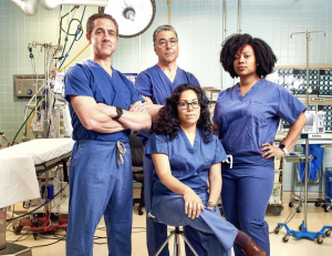 Scarsdale resident and SHS parent, Dr. John Boockvar, pictured first from the left, is the Vice Chair of Neurosurgery at Lenox Hill Hospital in Manhattan. He co-stars in the new Netflix documentary-series Lenox Hill.