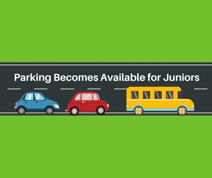 Parking at Brewster becomes available for juniors as seniors leave for senior options programs. 