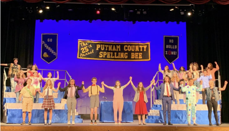 Scarsdale High School students take a final bow after performing the musical they spent months perfecting. 
