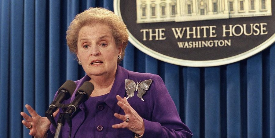 Madeleine+Albright%2C+the+first+woman+to+ever+serve+as+the+United+States+Secretary+of+State%2C+died+on+March+23%2C+2022+at+age+84+due+to+cancer.