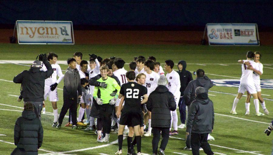The SHS Boys Varsity Soccer Team won the NY State Class AA Championship for the first time in school history.