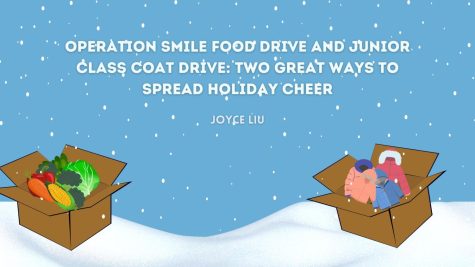 Don’t hesitate to bring in non-perishable foods, or new or gently used coats to spread holiday cheer around the community!