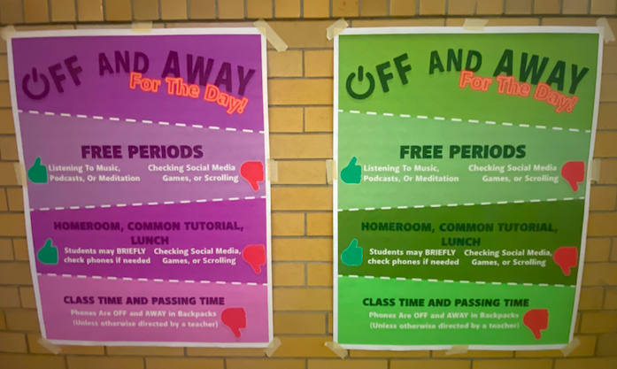 Posters made by the Digital Design and Motion Graphics Club to promote and inform students about Off and Away Day.
