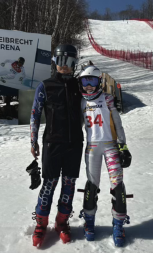 The Scarsdale Ski Team found success at States sending  Elliot Zhang ’24 and Stella Van Arsdale ’26 to compete.