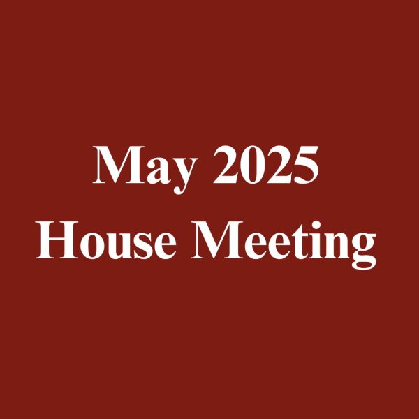 May 2025 School Government House Meeting
