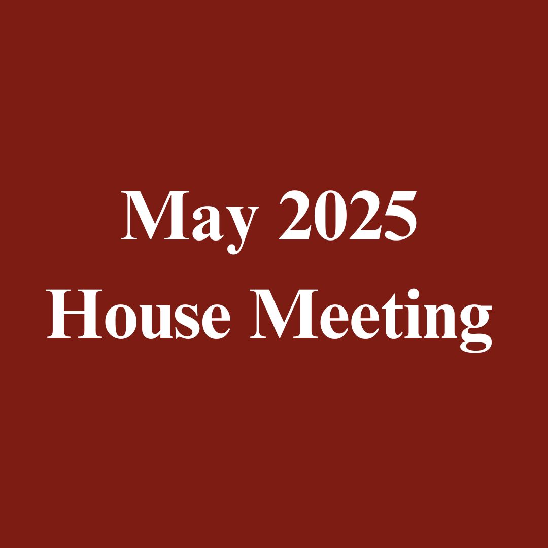 May 2025 School Government House Meeting