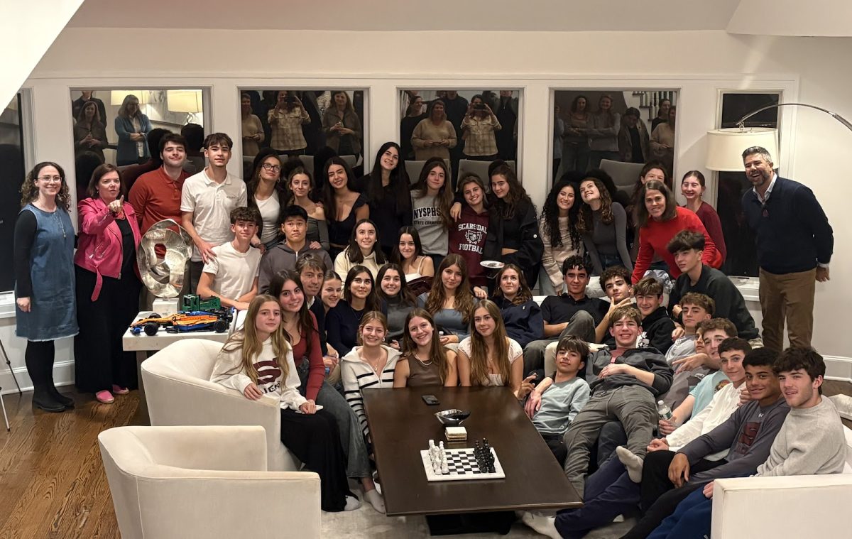 Group photo from the farewell potluck dinner on Thursday, October 14th.
