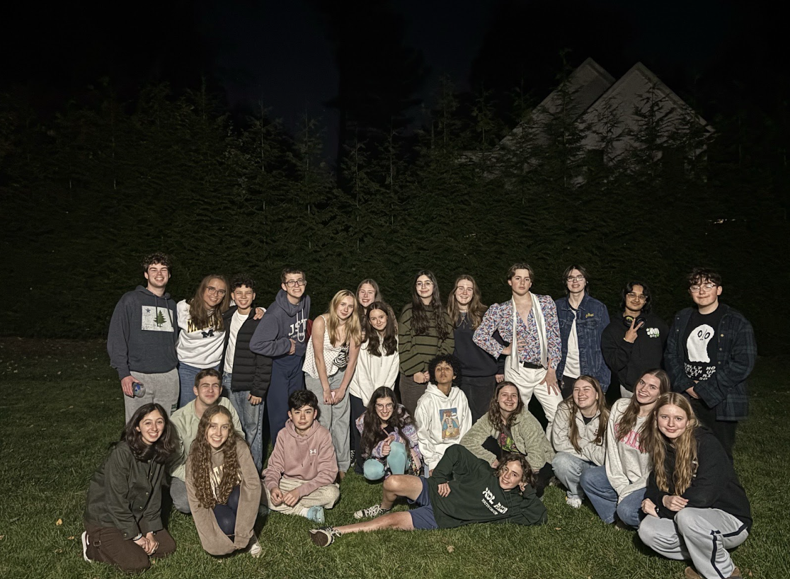 The Drama Club comes together for a photo.